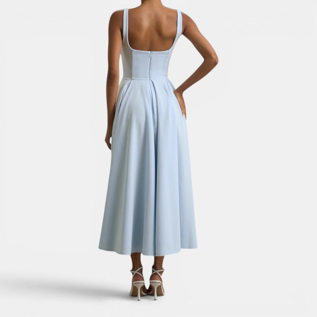 Anaïs | Robe Midi Femme à Bretelles