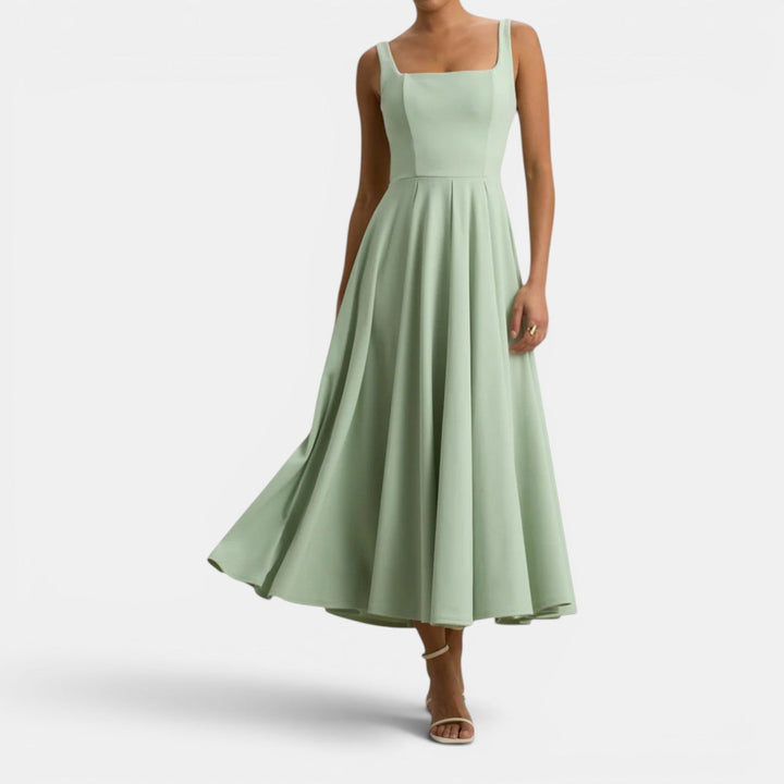 Anaïs | Robe Midi Femme à Bretelles