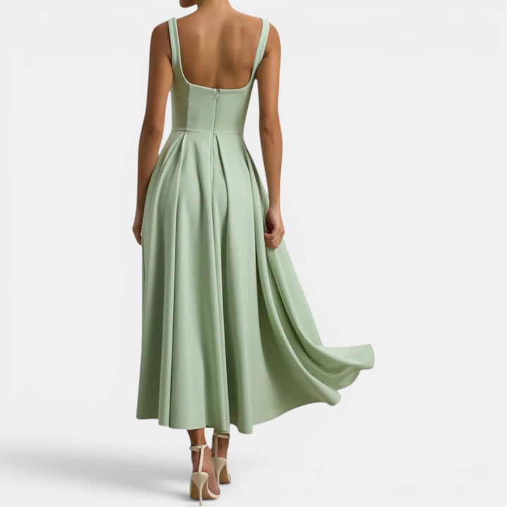 Anaïs | Robe Midi Femme à Bretelles