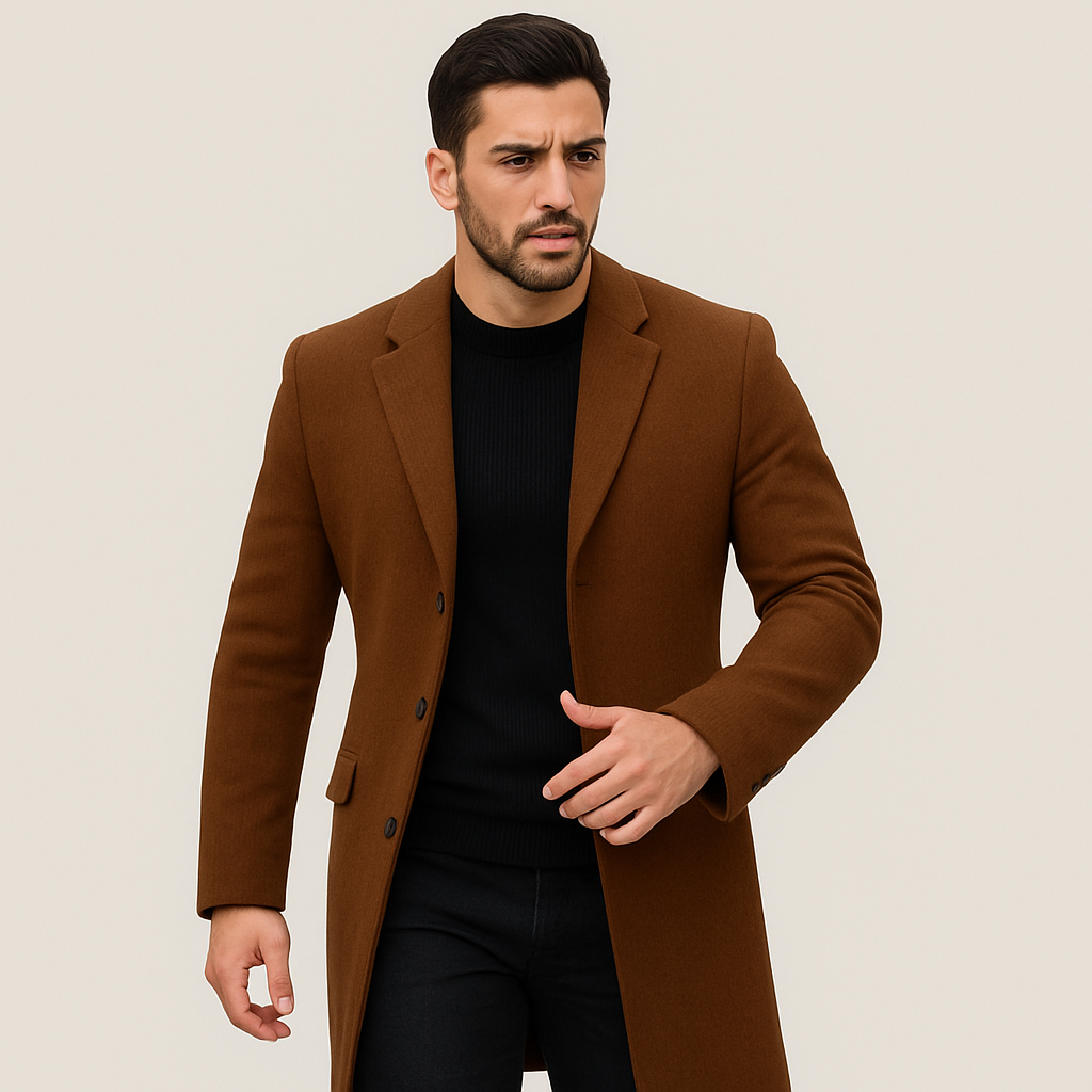 Manteau long homme au style classique