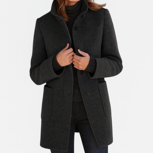 Veste femme matelassée à fermeture zippée - noir