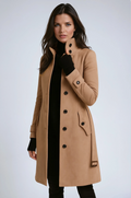 Fernande | Manteau long col montant élégant