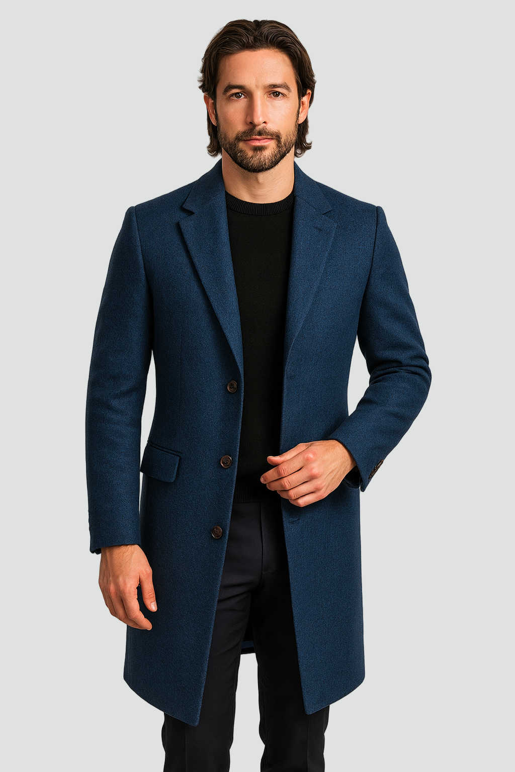 Manteau long homme au style classique