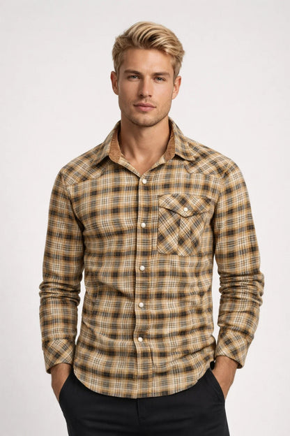 Hugo | Chemise Homme à Carreaux Manches Longues