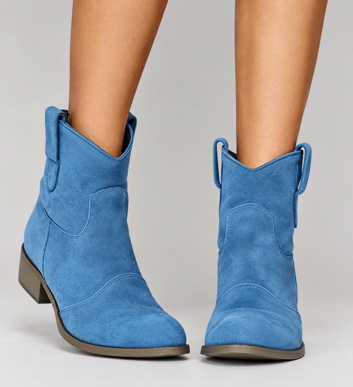 Bottines orthopédiques femme à talon bloc et zip latéral