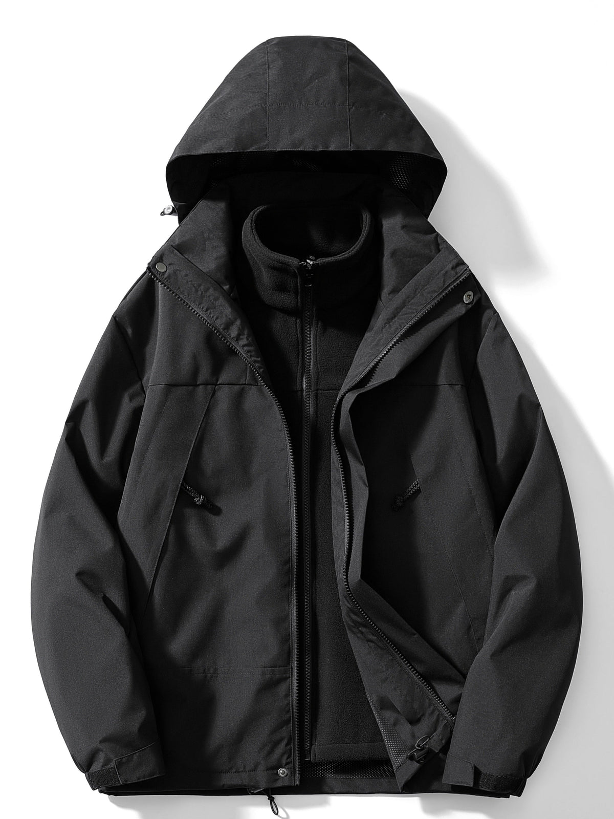 Veste d'hiver femme 3-en-1 à capuche, coloris vert