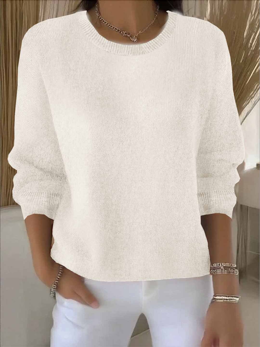 Noëlle | Pull en tricot doux col élégant