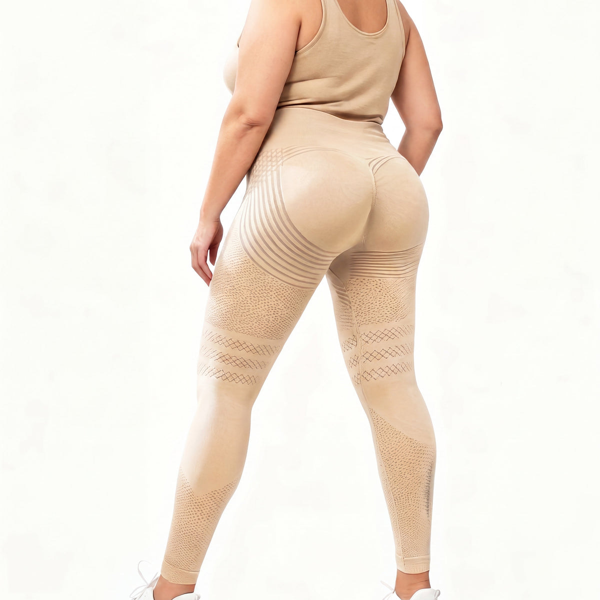 Legging anti-cellulite femme gainant 3D, coupe ajustée