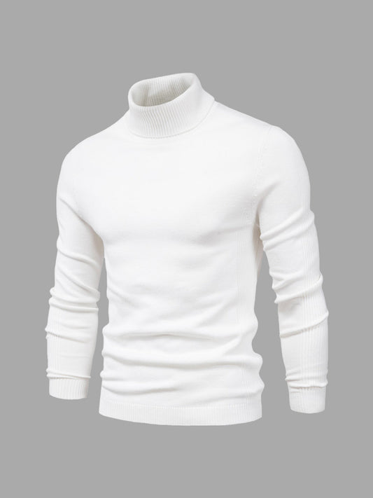 Pull col roulé homme style moderne