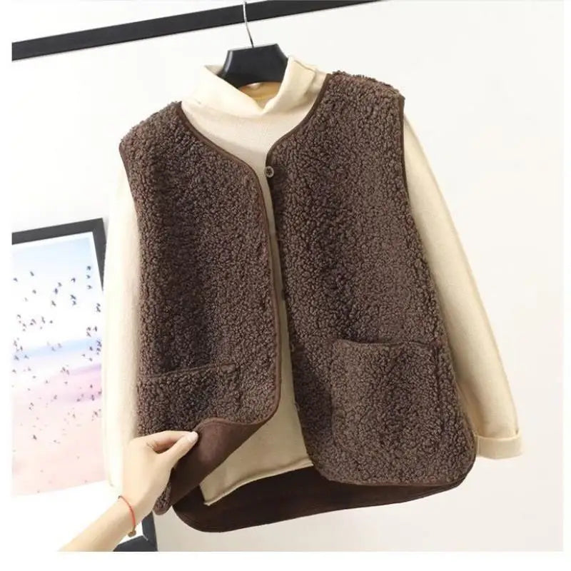 Honorine | Gilet laine femme à poches