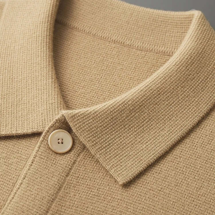 Thibault | Cardigan homme col rabattu boutons