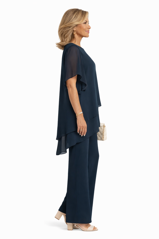 Delphine | Ensemble deux pièces pantalon large