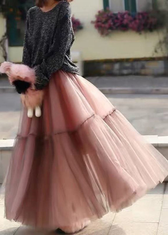 Jupe en tulle brodée pour femme