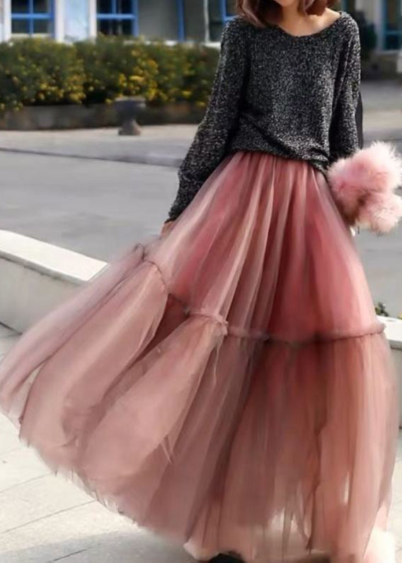 Jupe en tulle brodée pour femme