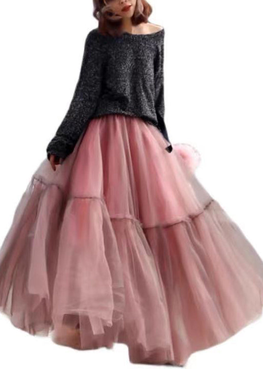 Jupe en tulle brodée pour femme
