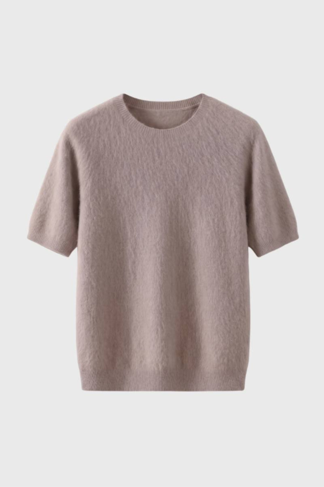 T-shirt à col rond en maille fine pour homme | Manches courtes et légères | Haut décontracté à enfiler