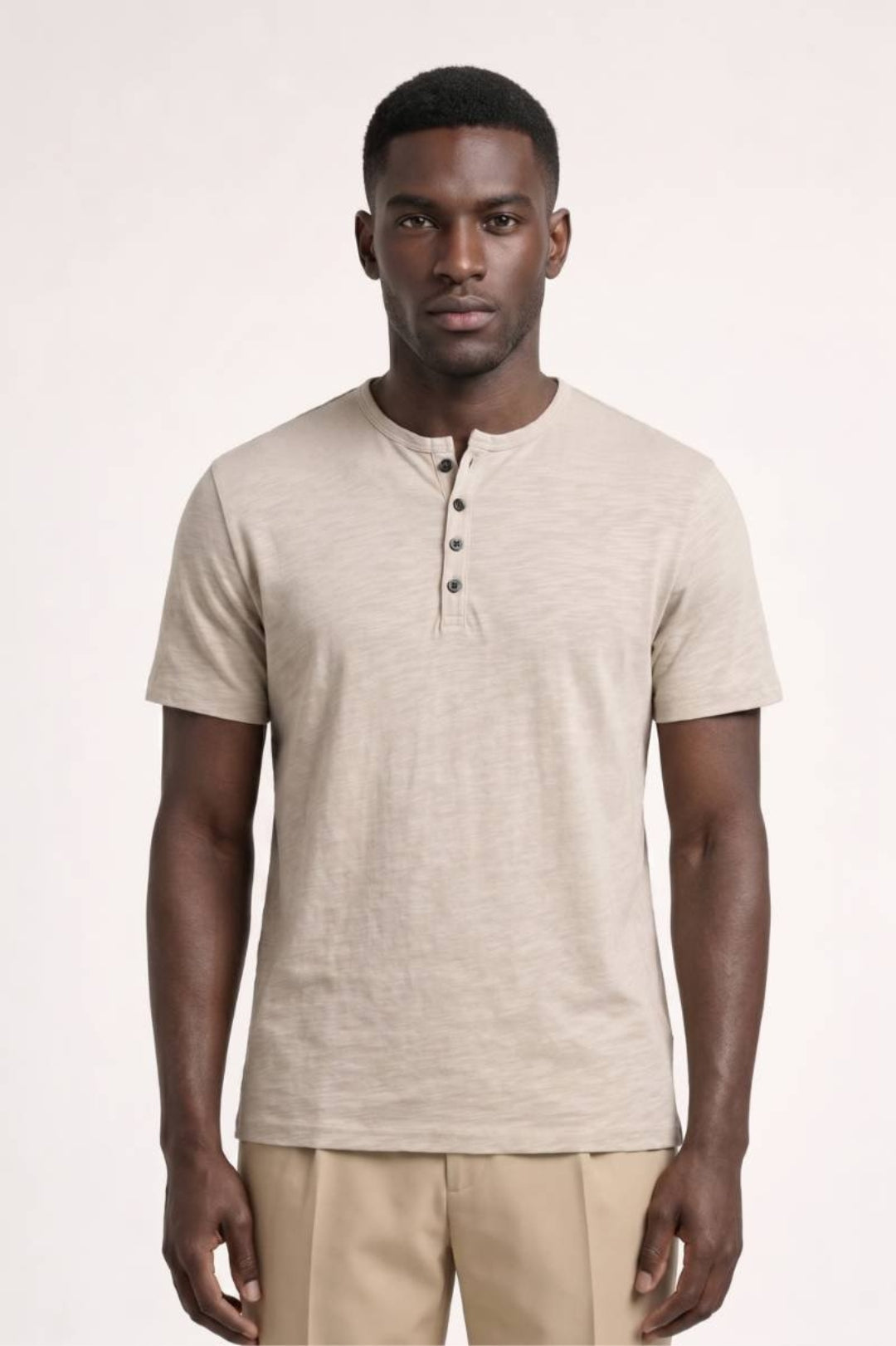 T-shirt Henley pour homme | Col rond à patte de boutonnage | Style décontracté et décontracté pour tous les jours