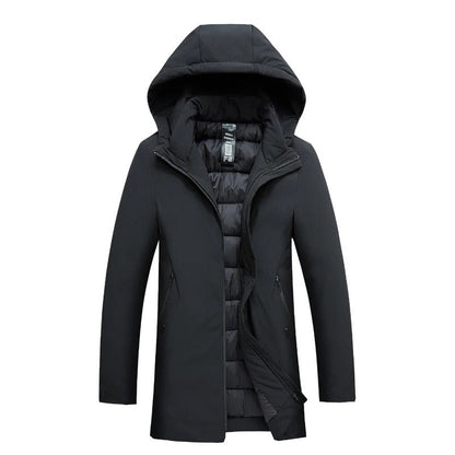 Parka homme d'hiver à capuche