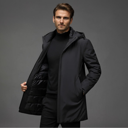 Parka homme d'hiver à capuche
