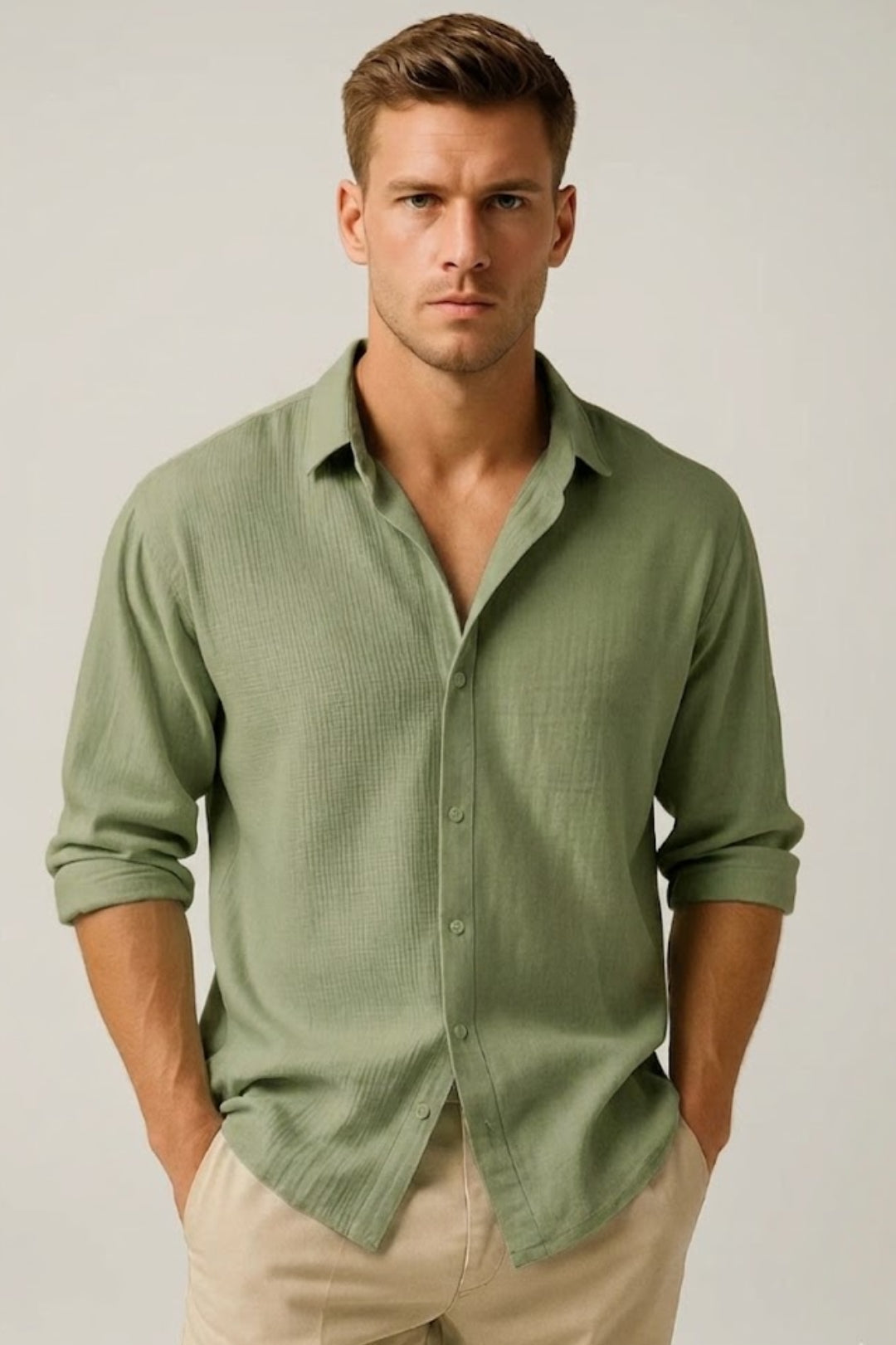 Paul | Chemise Homme Texturée Coupe Relax