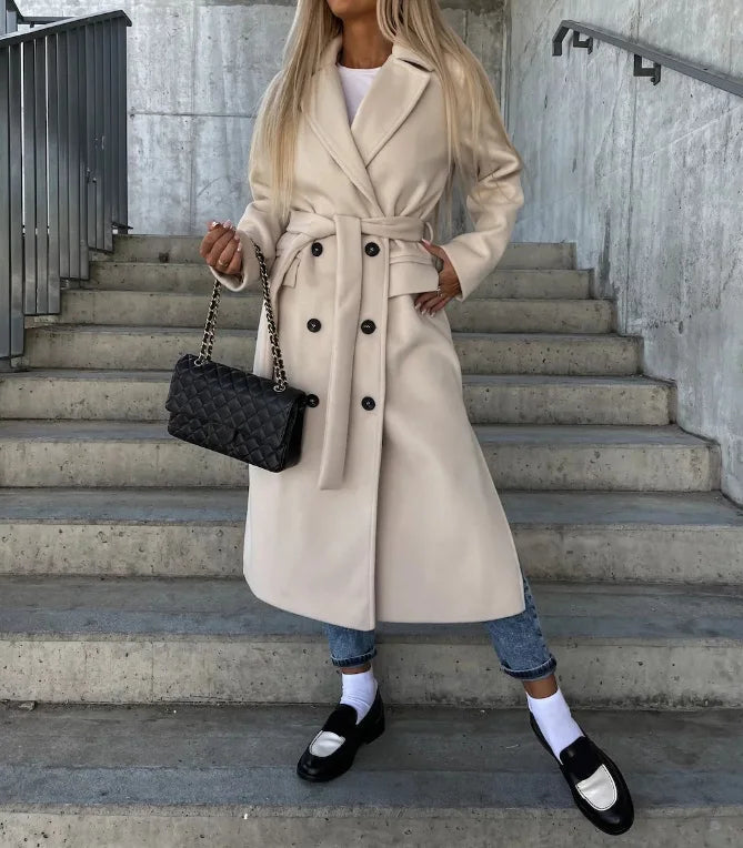 Manon | Manteau Long Élégance Intemporelle