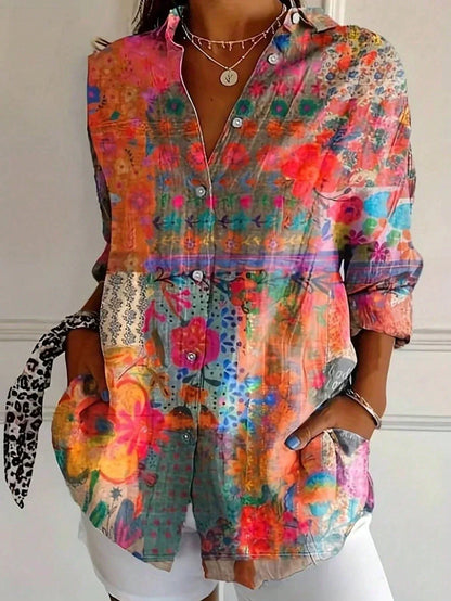 Maïa | Blouse Femme Fluide à Motif Floral