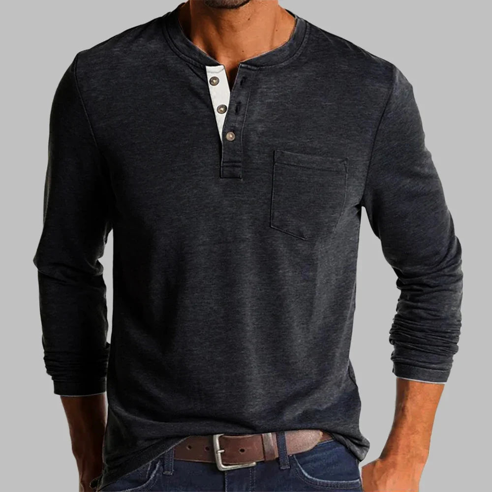 Kilian | T-shirt Henley manches longues