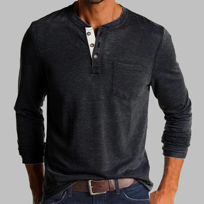 Kilian | T-shirt Henley manches longues