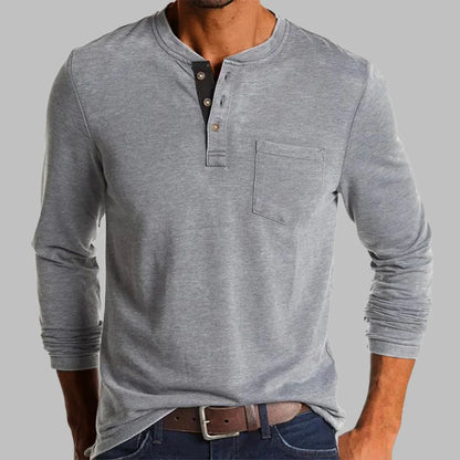 Kilian | T-shirt Henley manches longues