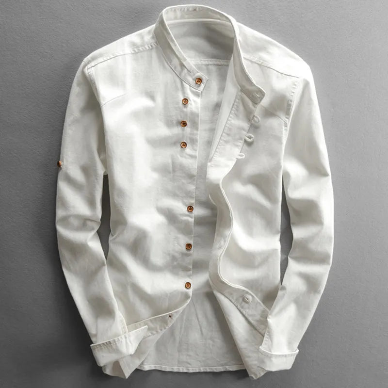 Nathan | Chemise Homme Col Mao