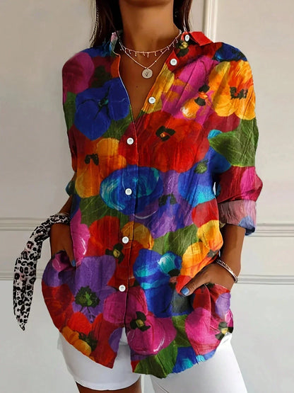 Maïa | Blouse Femme Fluide à Motif Floral