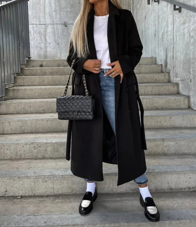 Manon | Manteau Long Élégance Intemporelle