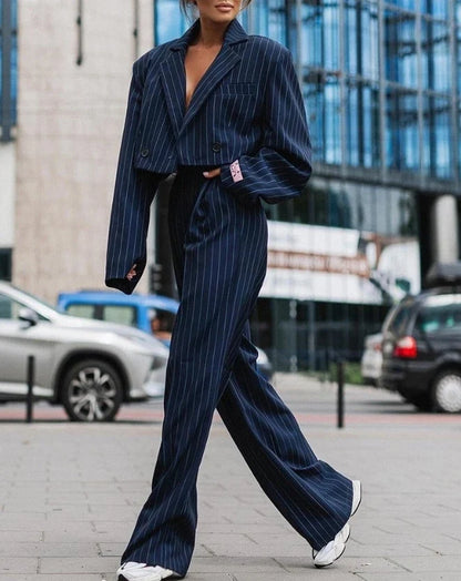 Erwan | Ensemble rayé blazer et pantalon
