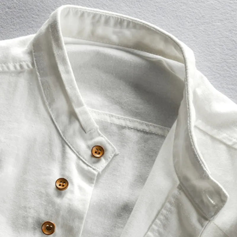 Nathan | Chemise Homme Col Mao