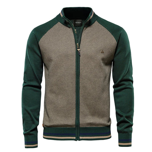 Gaël | Sweat zippé manches contrastées