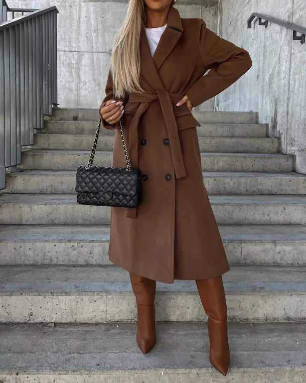 Manon | Manteau Long Élégance Intemporelle