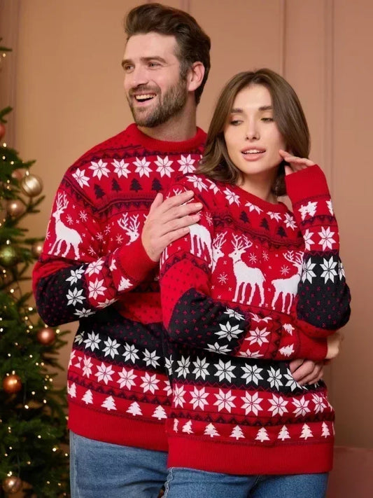 Isaline | Pull hiver motif renne