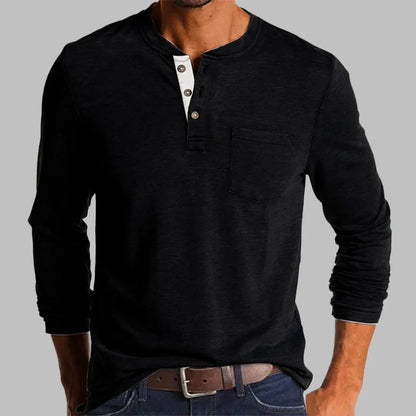 Kilian | T-shirt Henley manches longues