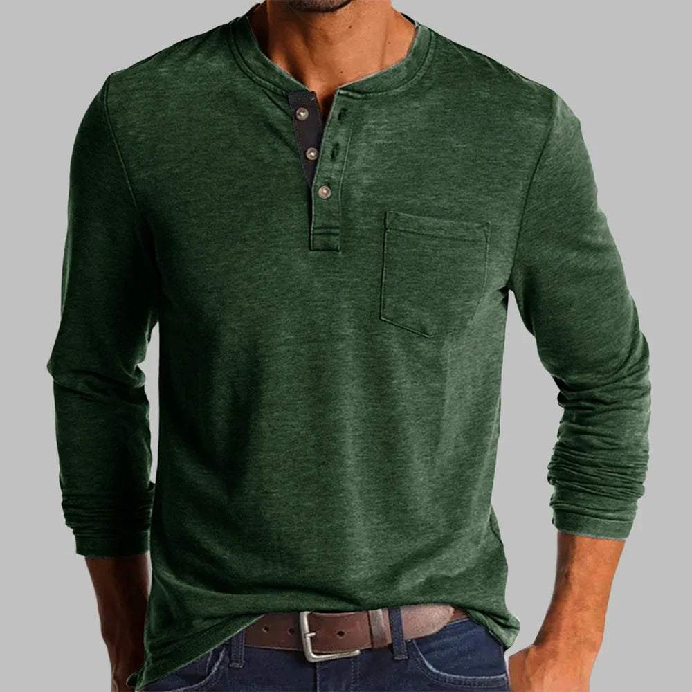Kilian | T-shirt Henley manches longues