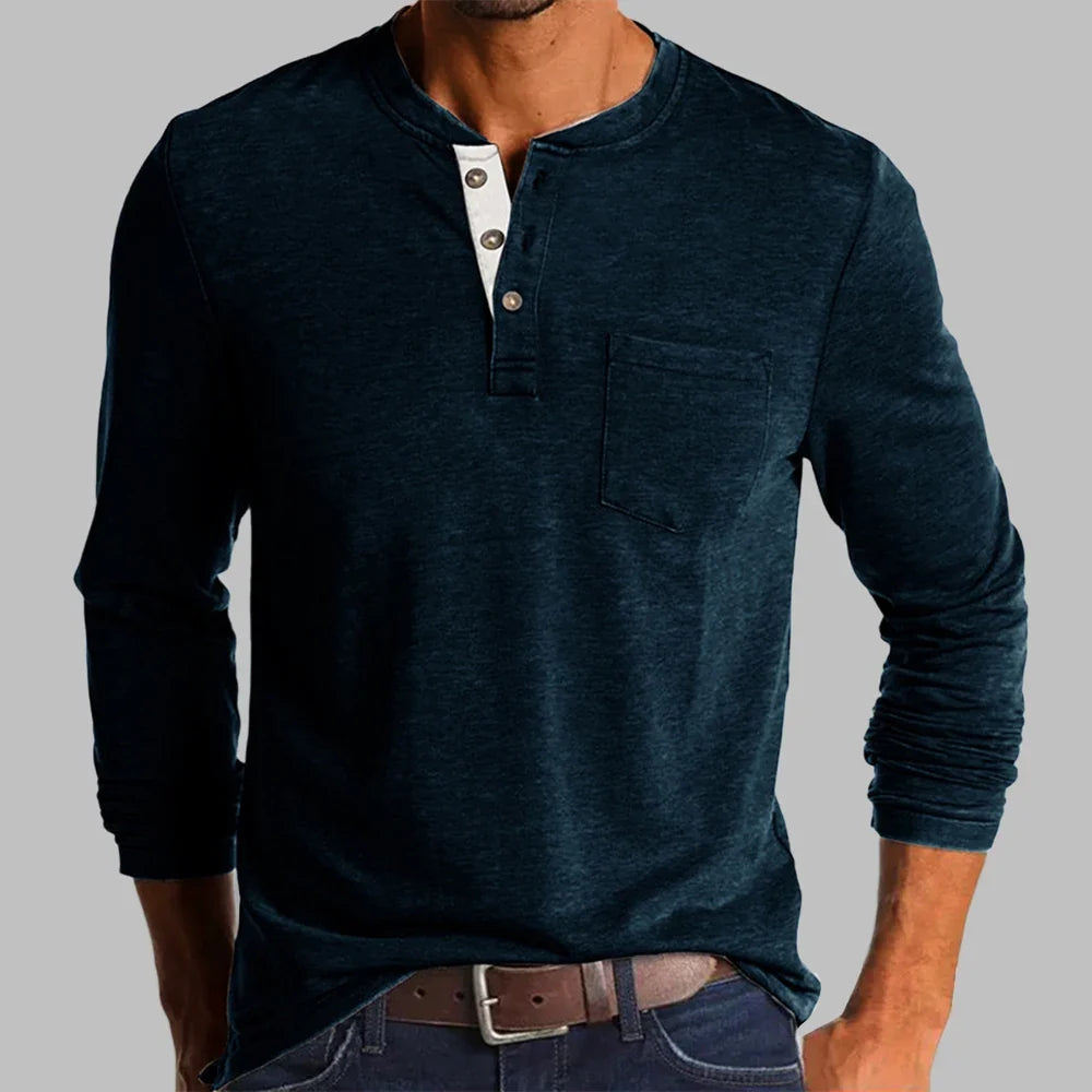 Kilian | T-shirt Henley manches longues