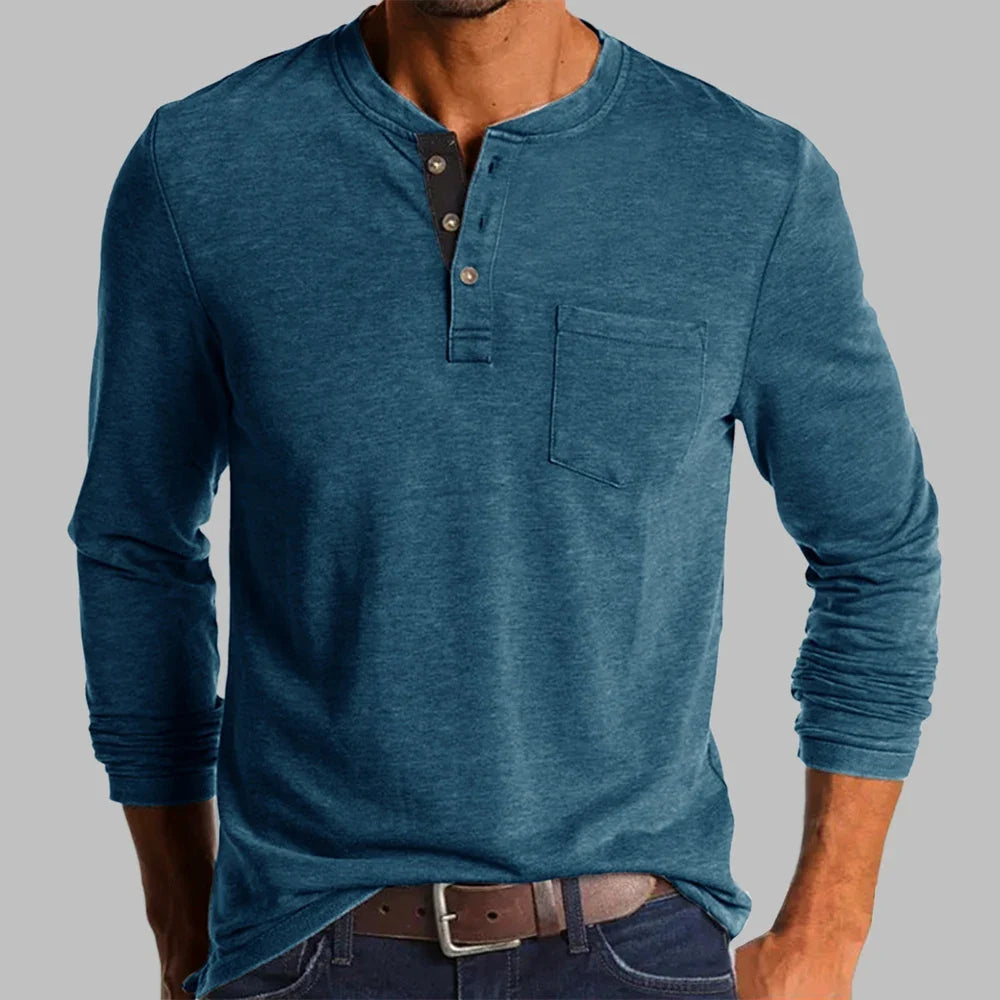 Kilian | T-shirt Henley manches longues