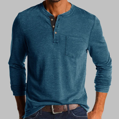 Kilian | T-shirt Henley manches longues