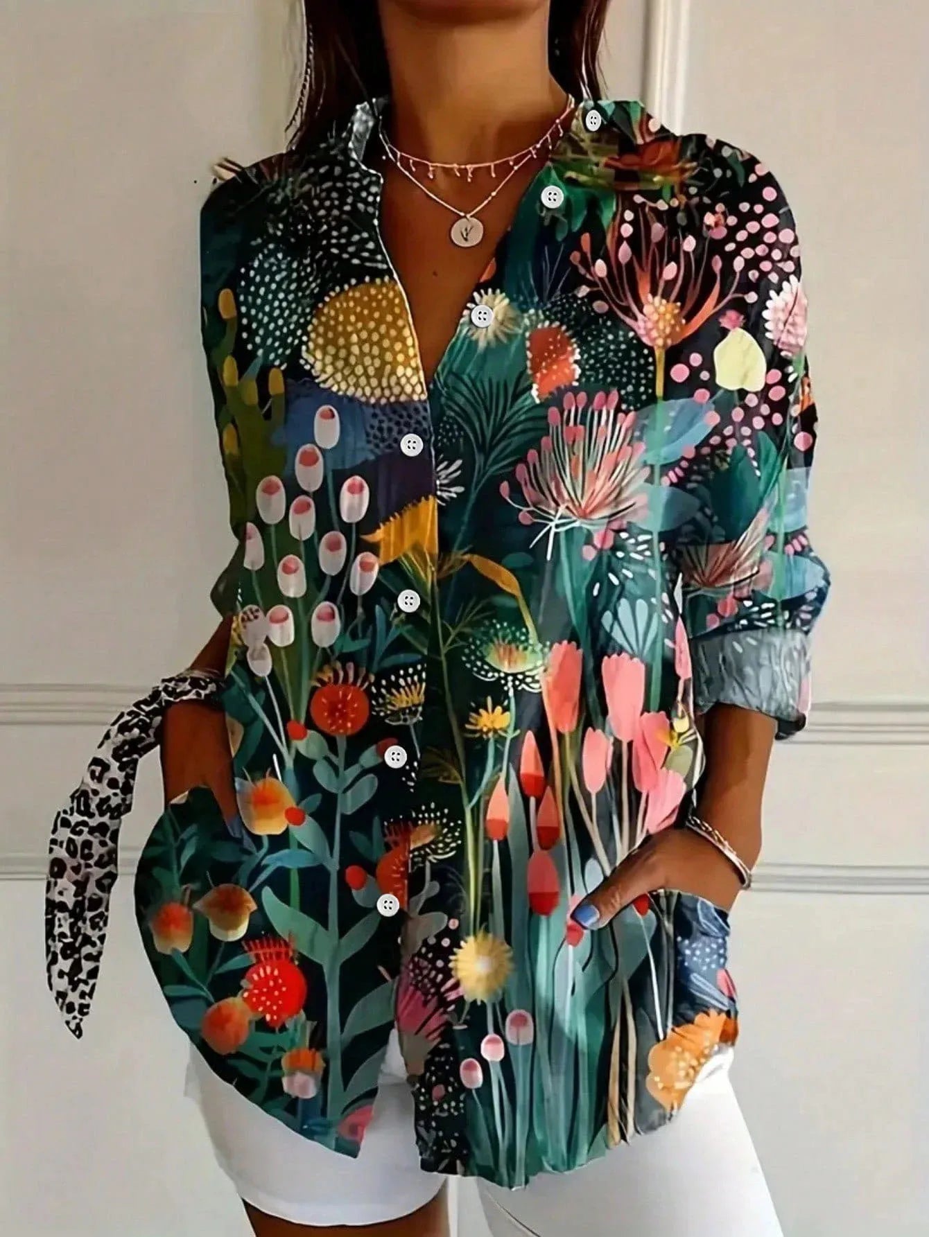 Maïa | Blouse Femme Fluide à Motif Floral