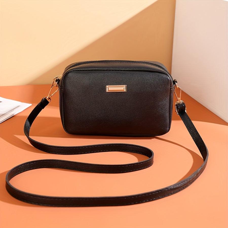Sac bandoulière pour femme avec anse réglable - noir