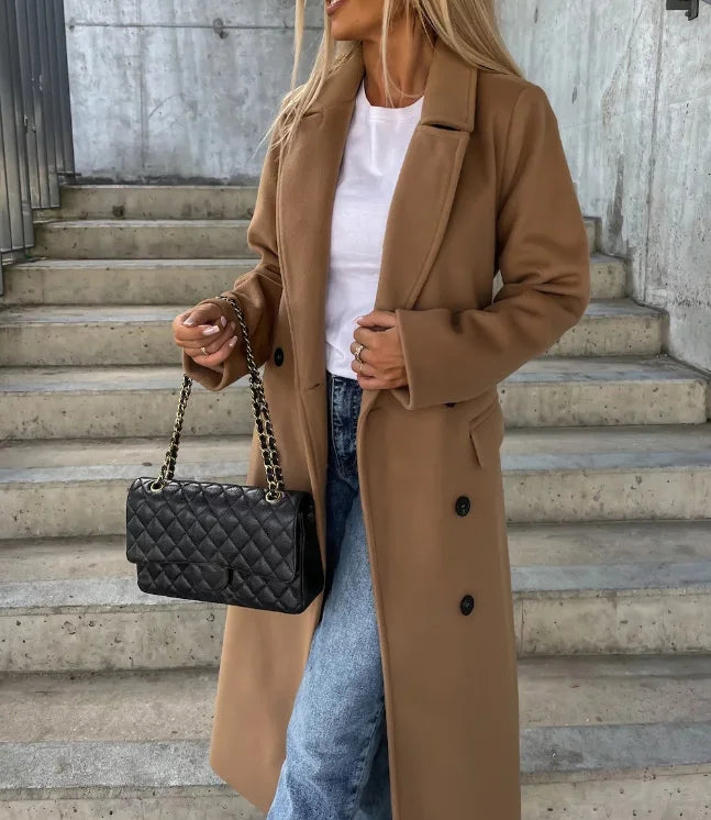 Manon | Manteau Long Élégance Intemporelle