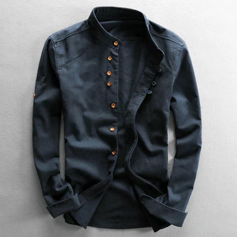 Nathan | Chemise Homme Col Mao