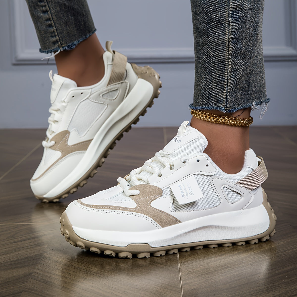 Sneakers à lacets pour femme