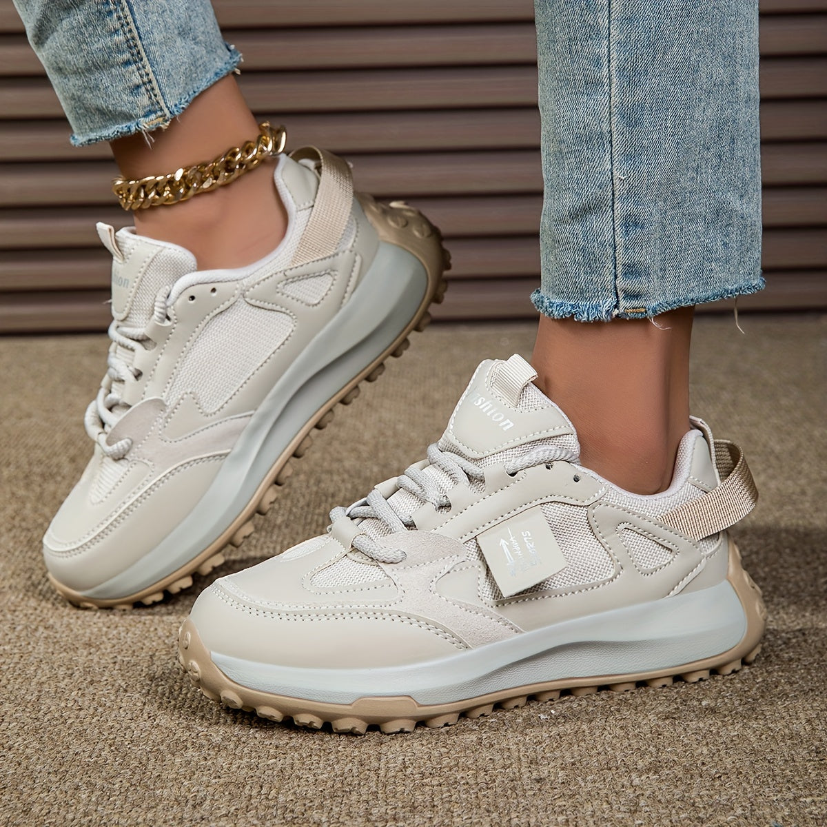 Sneakers à lacets pour femme