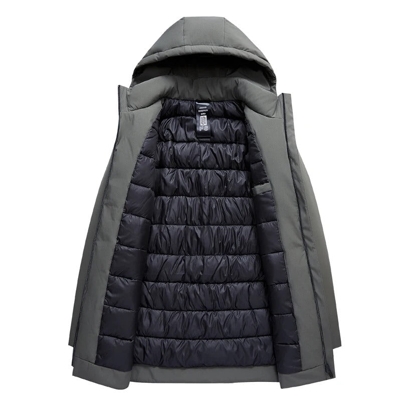 Parka homme d'hiver à capuche