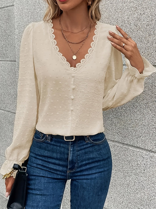 Blouse en dentelle pour femme
